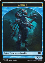 Fish // Zombie (011/036) Double-sided Token [Commander 2014 Tokens] | Event Horizon Hobbies CA