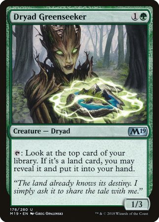 Dryad Greenseeker [Core Set 2019] | Event Horizon Hobbies CA