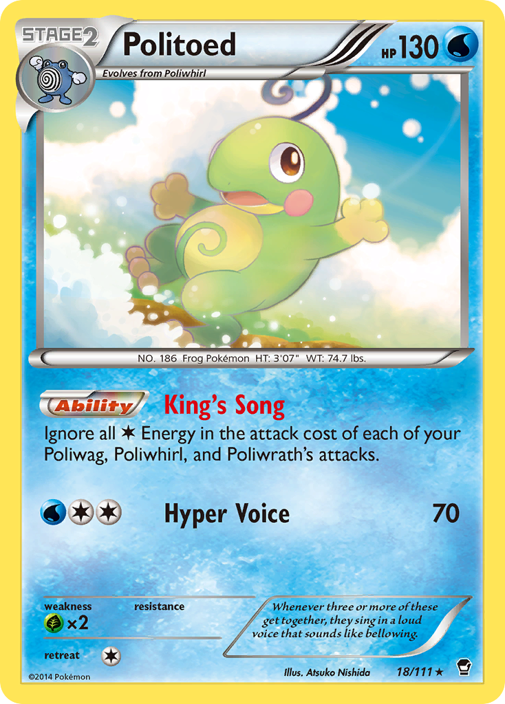 Politoed (18/111) [XY: Furious Fists] | Event Horizon Hobbies CA