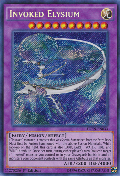 Invoked Elysium [FUEN-EN033] Secret Rare | Event Horizon Hobbies CA