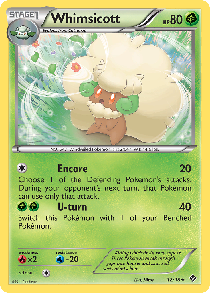 Whimsicott (12/98) [Black & White: Emerging Powers] | Event Horizon Hobbies CA