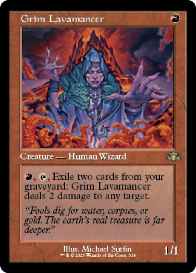 Grim Lavamancer (Retro) [Dominaria Remastered] | Event Horizon Hobbies CA