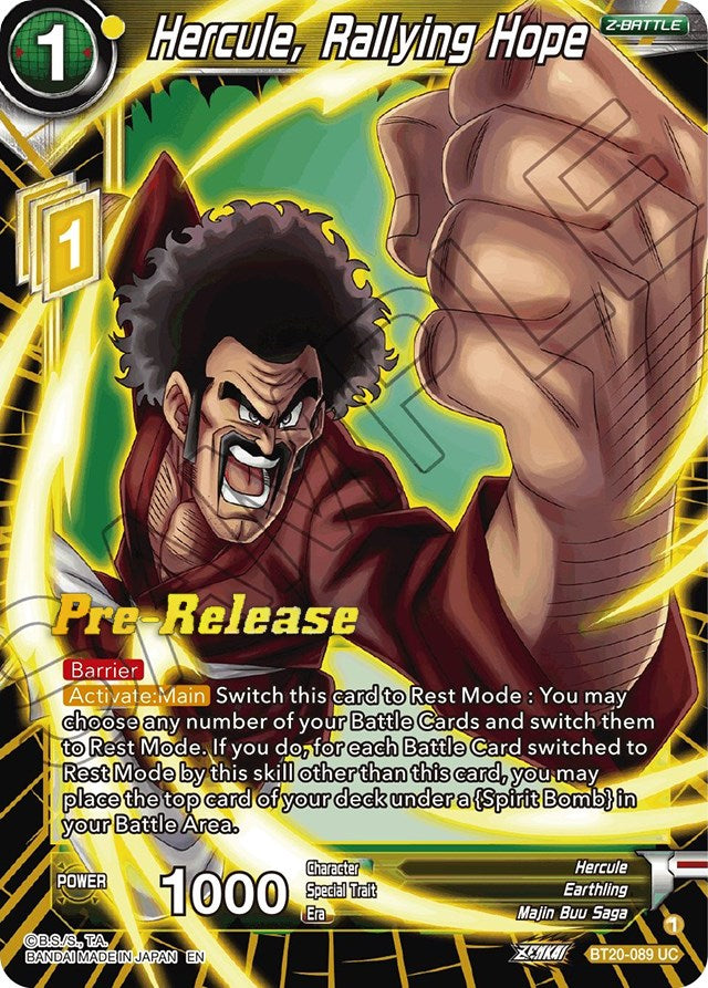 Hercule, Rallying Hope (BT20-089) [Power Absorbed Prerelease Promos] | Event Horizon Hobbies CA