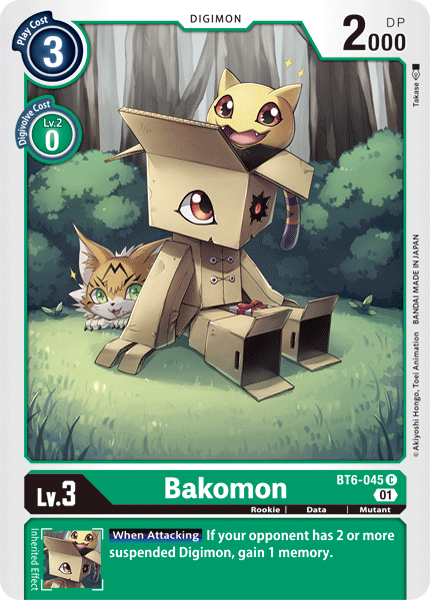 Bakomon [BT6-045] [Double Diamond] | Event Horizon Hobbies CA