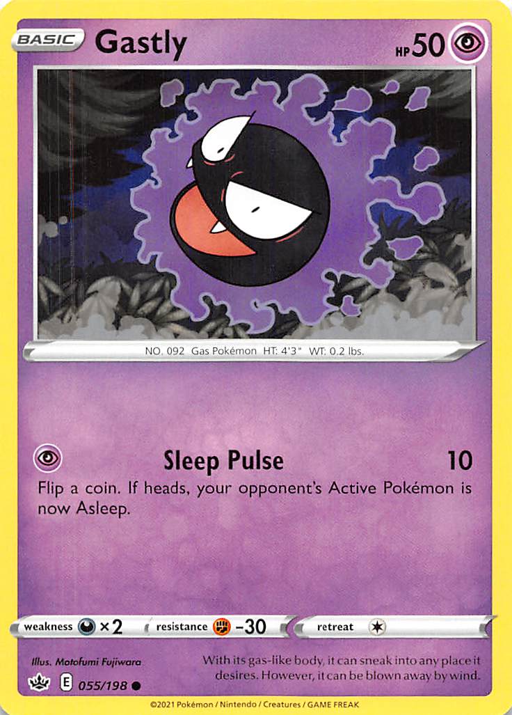 Gastly (055/198) [Sword & Shield: Chilling Reign] | Event Horizon Hobbies CA