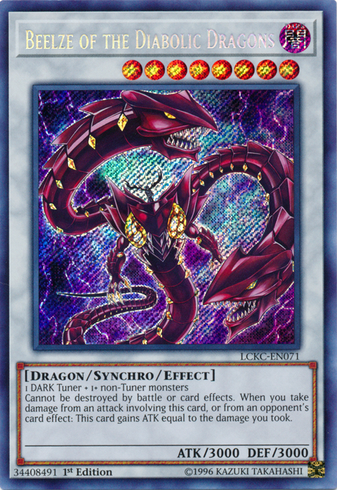 Beelze of the Diabolic Dragons [LCKC-EN071] Secret Rare | Event Horizon Hobbies CA