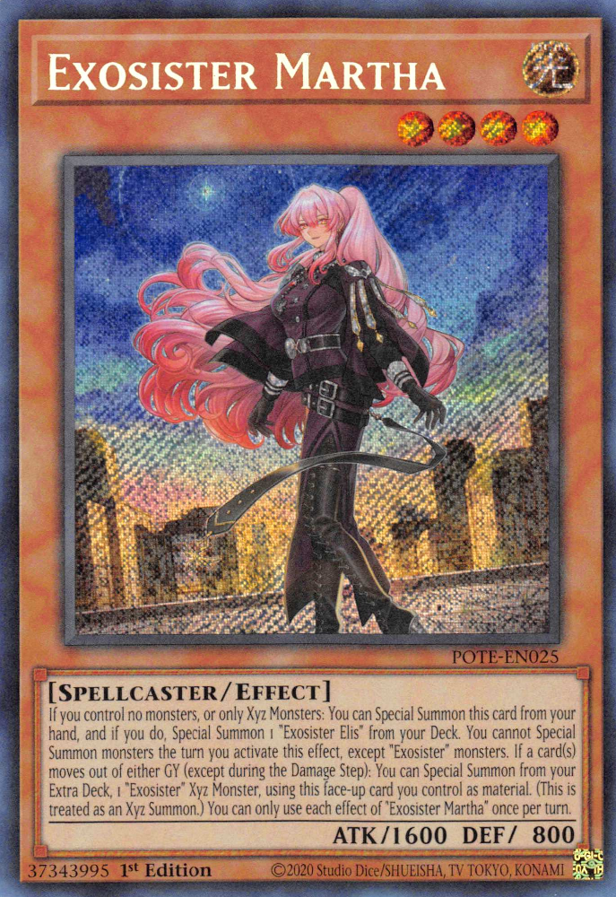 Exosister Martha [POTE-EN025] Secret Rare | Event Horizon Hobbies CA