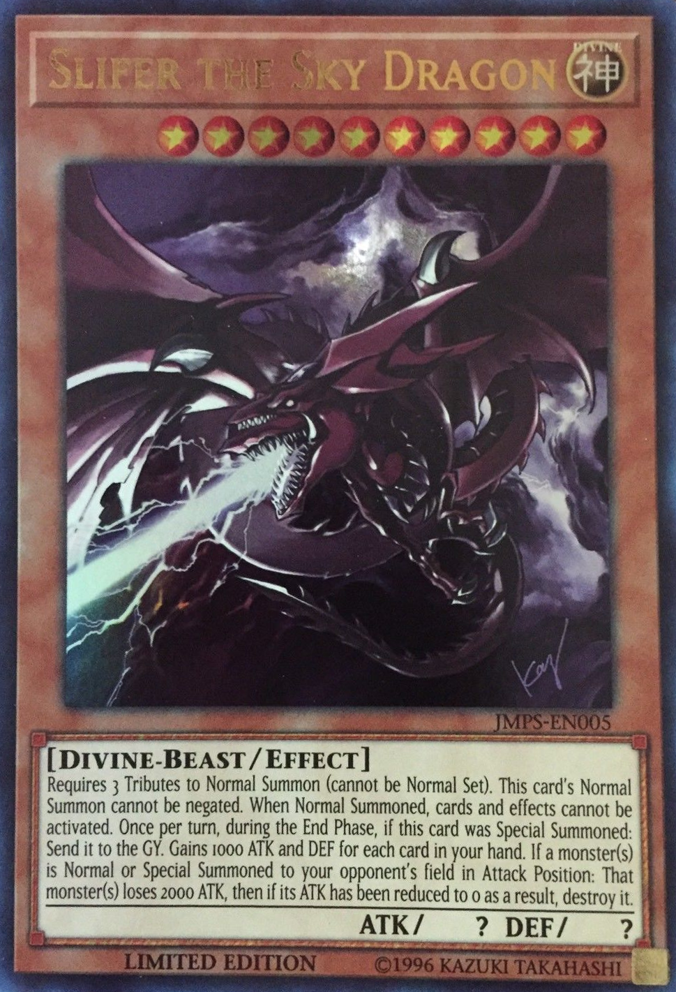 Slifer the Sky Dragon [JMPS-EN005] Ultra Rare | Event Horizon Hobbies CA