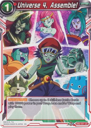 Universe 4, Assemble! (Reprint) (DB2-031) [Battle Evolution Booster] | Event Horizon Hobbies CA