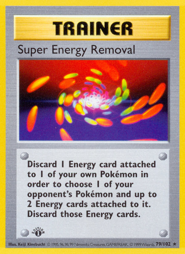 Super Energy Removal (79/102) (Shadowless) [Base Set 1st Edition] | Event Horizon Hobbies CA