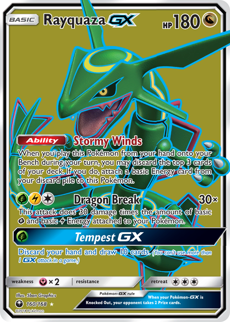 Rayquaza GX (160/168) [Sun & Moon: Celestial Storm] | Event Horizon Hobbies CA