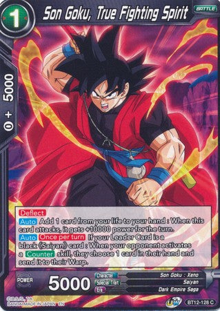 Son Goku, True Fighting Spirit (BT12-128) [Vicious Rejuvenation] | Event Horizon Hobbies CA