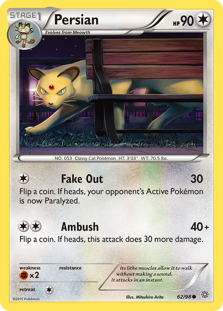 Persian (62/98) [XY: Ancient Origins] | Event Horizon Hobbies CA