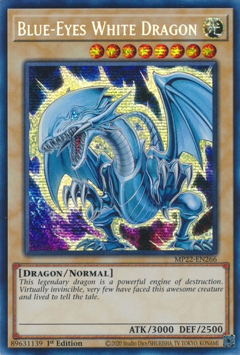 Blue-Eyes White Dragon [MP22-EN266] Prismatic Secret Rare | Event Horizon Hobbies CA