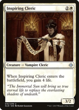 Inspiring Cleric [Ixalan] | Event Horizon Hobbies CA