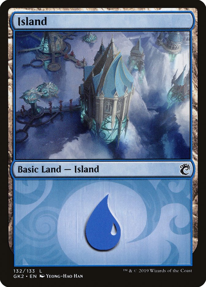 Island (132) [Ravnica Allegiance Guild Kit] | Event Horizon Hobbies CA