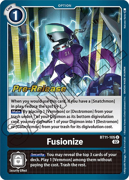 Fusionize [BT11-105] [Dimensional Phase Pre-Release Promos] | Event Horizon Hobbies CA