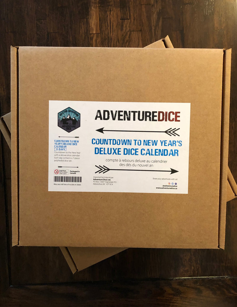 Adventure Dice - Polyhedral Dice Advent Calendar - 31 Days