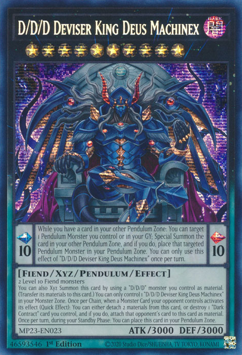 D/D/D Deviser King Deus Machinex [MP23-EN023] Prismatic Secret Rare | Event Horizon Hobbies CA