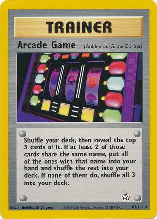 Arcade Game (83/111) [Neo Genesis Unlimited] | Event Horizon Hobbies CA