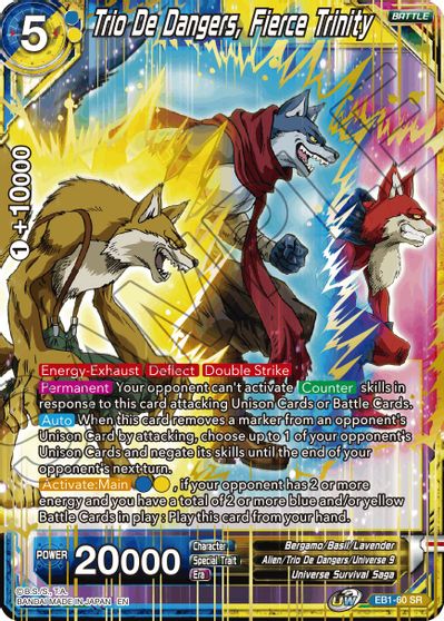 Trio De Dangers, Fierce Trinity (EB1-060) [Battle Evolution Booster] | Event Horizon Hobbies CA