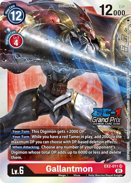 Gallantmon [EX2-011] (DC-1 2022 Stamped) [Digital Hazard Promos] | Event Horizon Hobbies CA