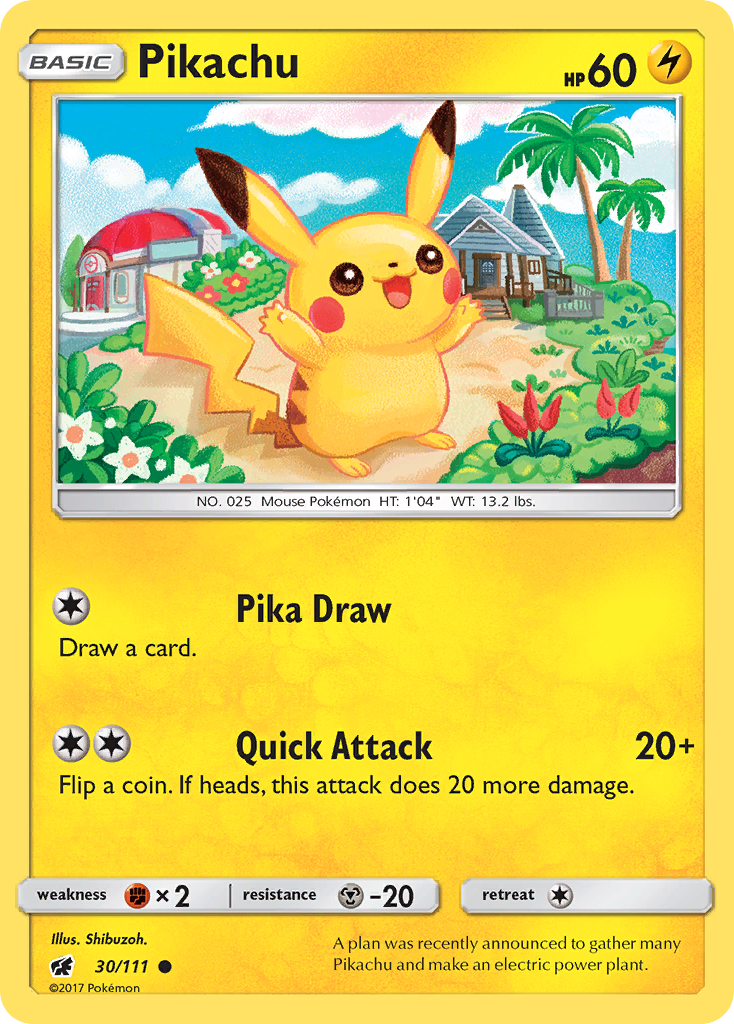 Pikachu (30/111) [Sun & Moon: Crimson Invasion] | Event Horizon Hobbies CA