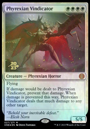 Phyrexian Vindicator [Phyrexia: All Will Be One Prerelease Promos] | Event Horizon Hobbies CA