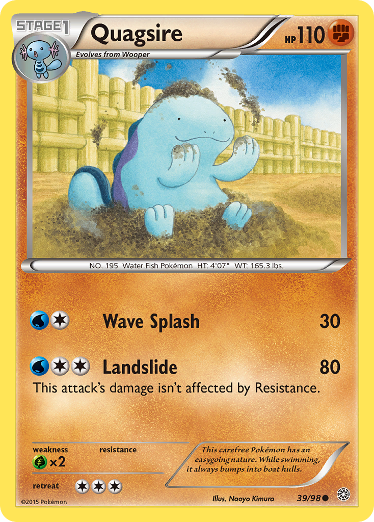 Quagsire (39/98) [XY: Ancient Origins] | Event Horizon Hobbies CA