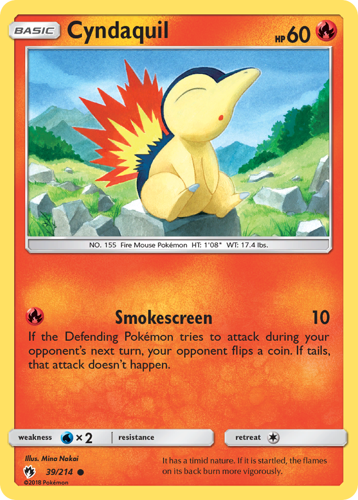 Cyndaquil (39/214) [Sun & Moon: Lost Thunder] | Event Horizon Hobbies CA