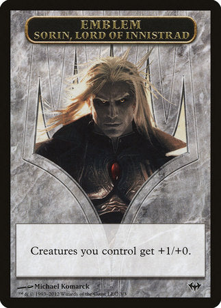 Emblem - Sorin, Lord of Innistrad [Dark Ascension Tokens] | Event Horizon Hobbies CA