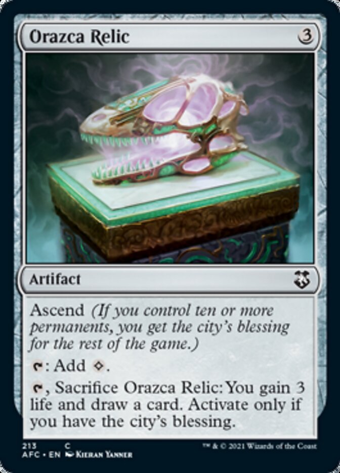 Orazca Relic [Dungeons & Dragons: Adventures in the Forgotten Realms Commander] | Event Horizon Hobbies CA