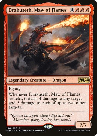 Drakuseth, Maw of Flames [Core Set 2020 Promos] | Event Horizon Hobbies CA