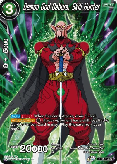 Demon God Dabura, Skill Hunter (BT15-123) [Saiyan Showdown] | Event Horizon Hobbies CA