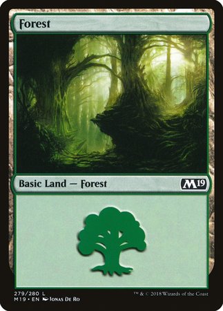 Forest (279) [Core Set 2019] | Event Horizon Hobbies CA