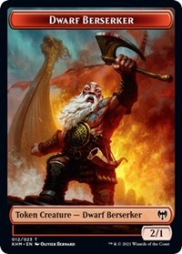 Dwarf Berserker // Koma's Coil Double-sided Token [Kaldheim Tokens] | Event Horizon Hobbies CA