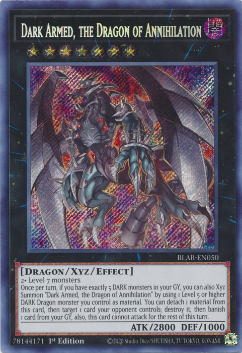 Dark Armed, the Dragon of Annihilation [BLAR-EN050] Secret Rare | Event Horizon Hobbies CA