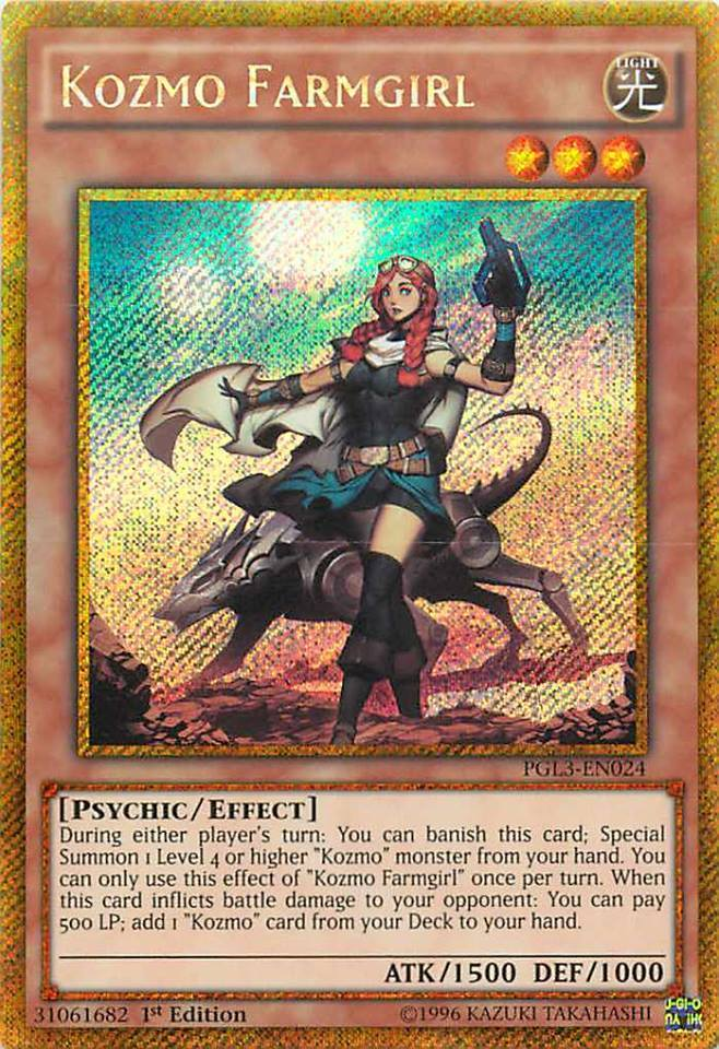 Kozmo Farmgirl [PGL3-EN024] Gold Secret Rare | Event Horizon Hobbies CA