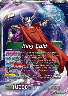 King Cold // King Cold, Ruler of the Galactic Dynasty (Uncommon) (BT13-061) [Supreme Rivalry] | Event Horizon Hobbies CA