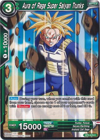 Aura of Rage Super Saiyan Trunks (BT2-079) [Union Force] | Event Horizon Hobbies CA