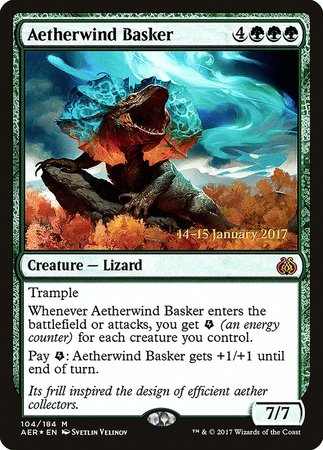 Aetherwind Basker [Aether Revolt Promos] | Event Horizon Hobbies CA