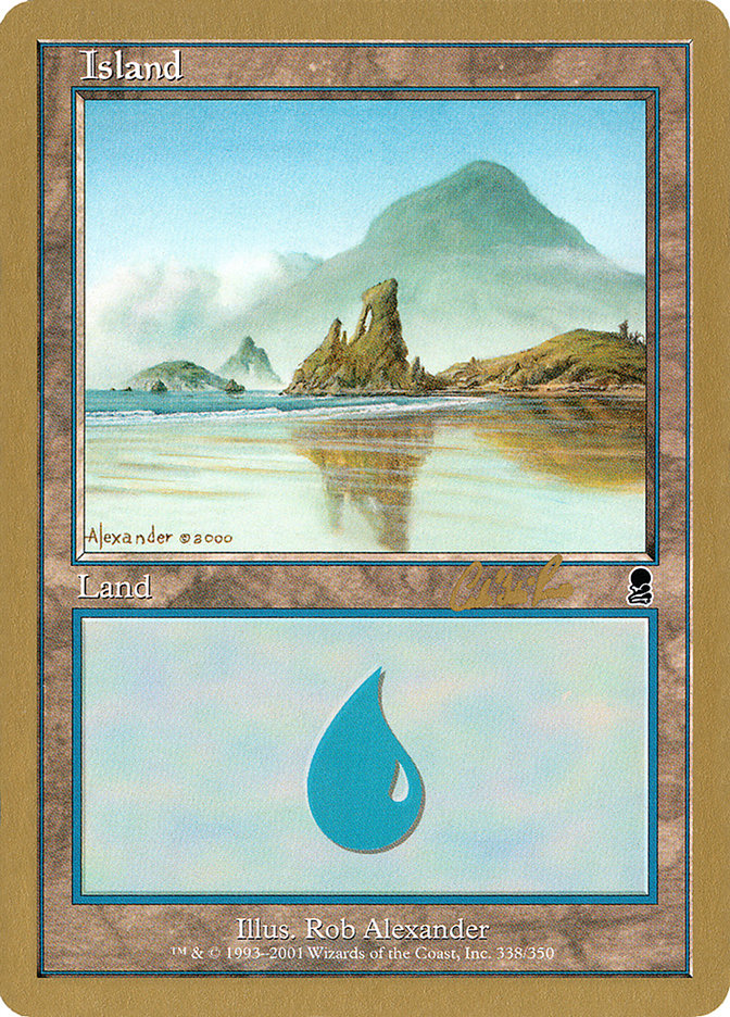 Island (cr338) (Carlos Romao) [World Championship Decks 2002] | Event Horizon Hobbies CA