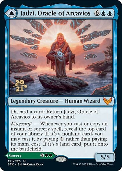 Jadzi, Oracle of Arcavios // Journey to the Oracle [Strixhaven: School of Mages Prerelease Promos] | Event Horizon Hobbies CA