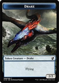 Drake // Human Double-sided Token [Commander 2019 Tokens] | Event Horizon Hobbies CA