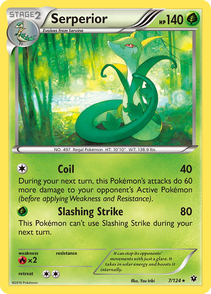 Serperior (7/124) [XY: Fates Collide] | Event Horizon Hobbies CA