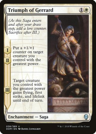 Triumph of Gerrard [Dominaria] | Event Horizon Hobbies CA