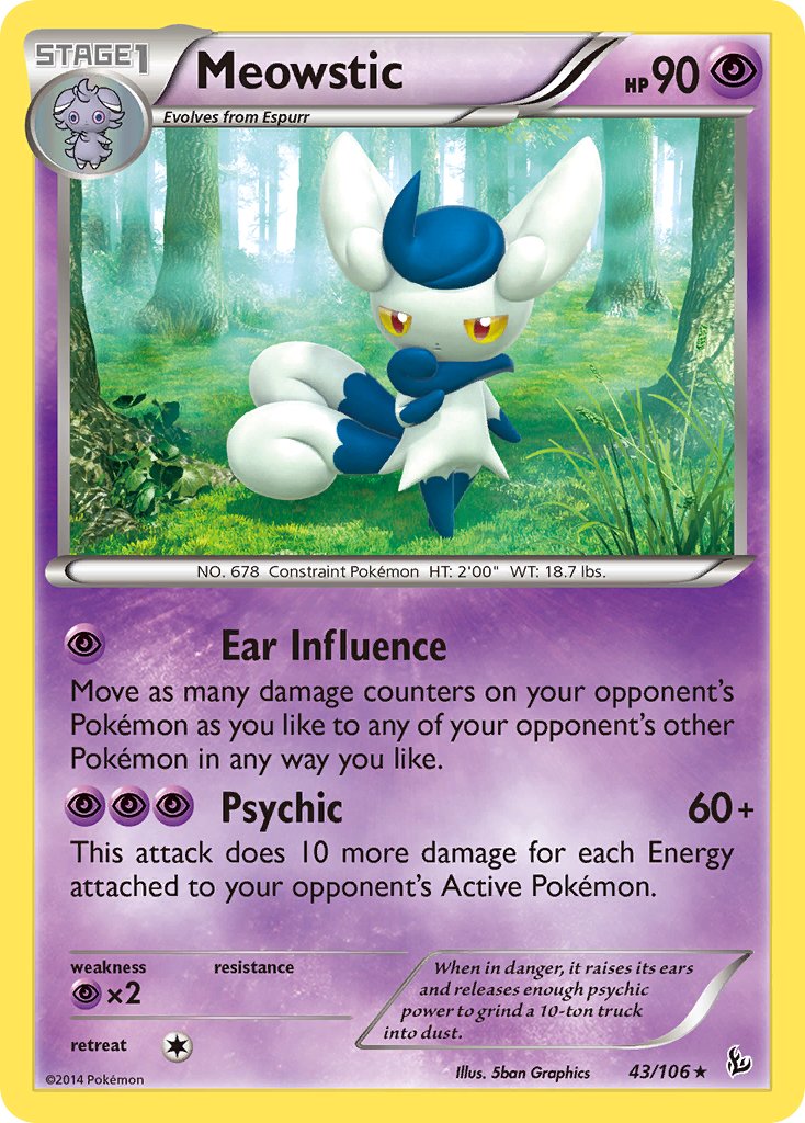 Meowstic (43/106) (Theme Deck Exclusive) [XY: Flashfire] | Event Horizon Hobbies CA