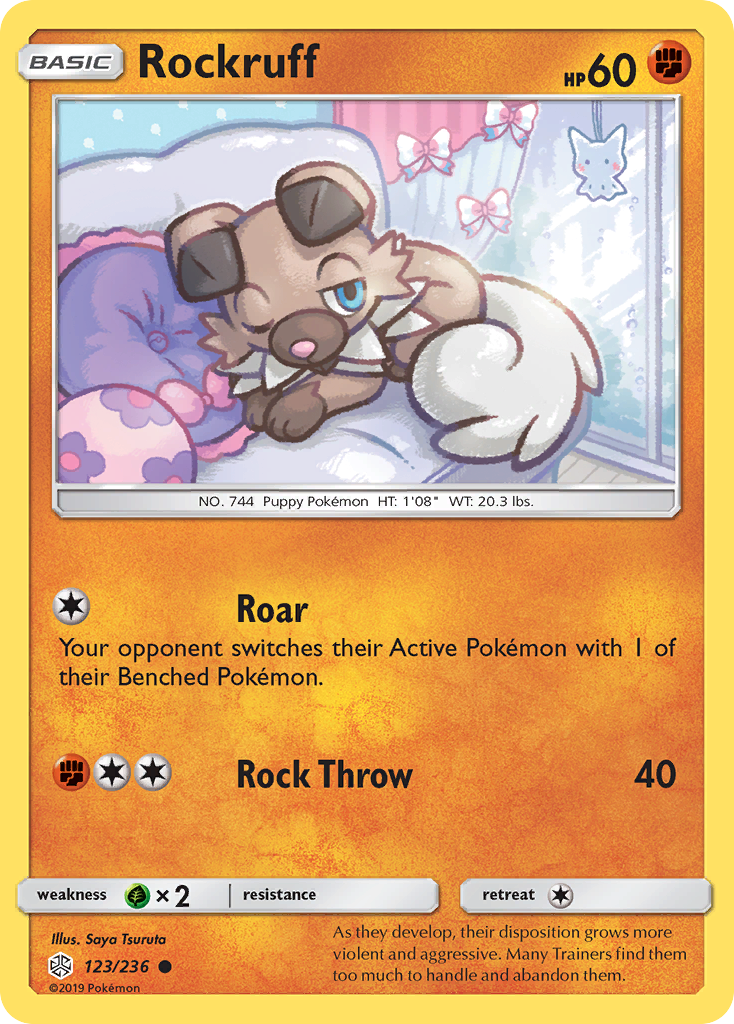 Rockruff (123/236) [Sun & Moon: Cosmic Eclipse] | Event Horizon Hobbies CA