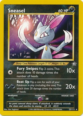 Sneasel (25/111) [Neo Genesis Unlimited] | Event Horizon Hobbies CA