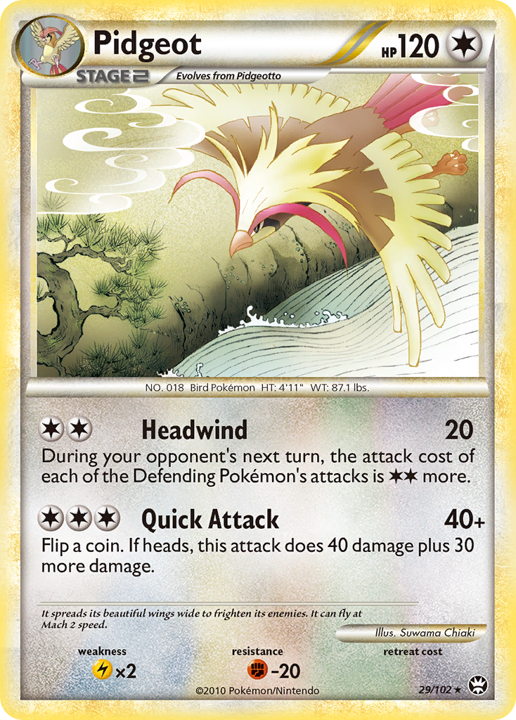 Pidgeot (29/102) [HeartGold & SoulSilver: Triumphant] | Event Horizon Hobbies CA